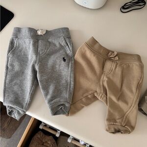 Polo by Ralph Lauren Gray and Tan Joggers for Kids